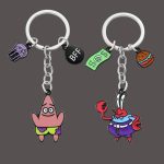 Anime SquarePants Metal Keychain