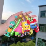 Kawaii SpongeBob, Patrick Star & Squidward PVC Keychain