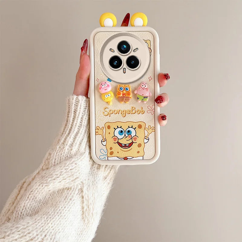SpongeBob 3D Doll Pendant Phone Case with Rope Strap - Image 2