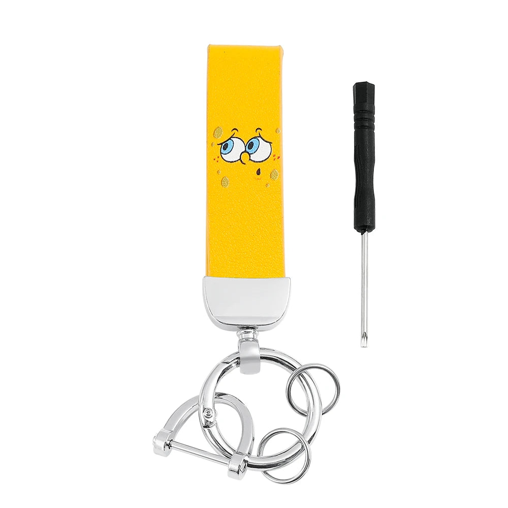 Cartoon SquarePants Leather Keychain - Image 15