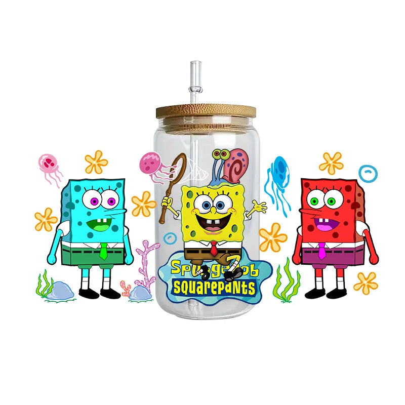 Miniso SpongeBob UV DTF 3D Crystal Stickers - Image 7