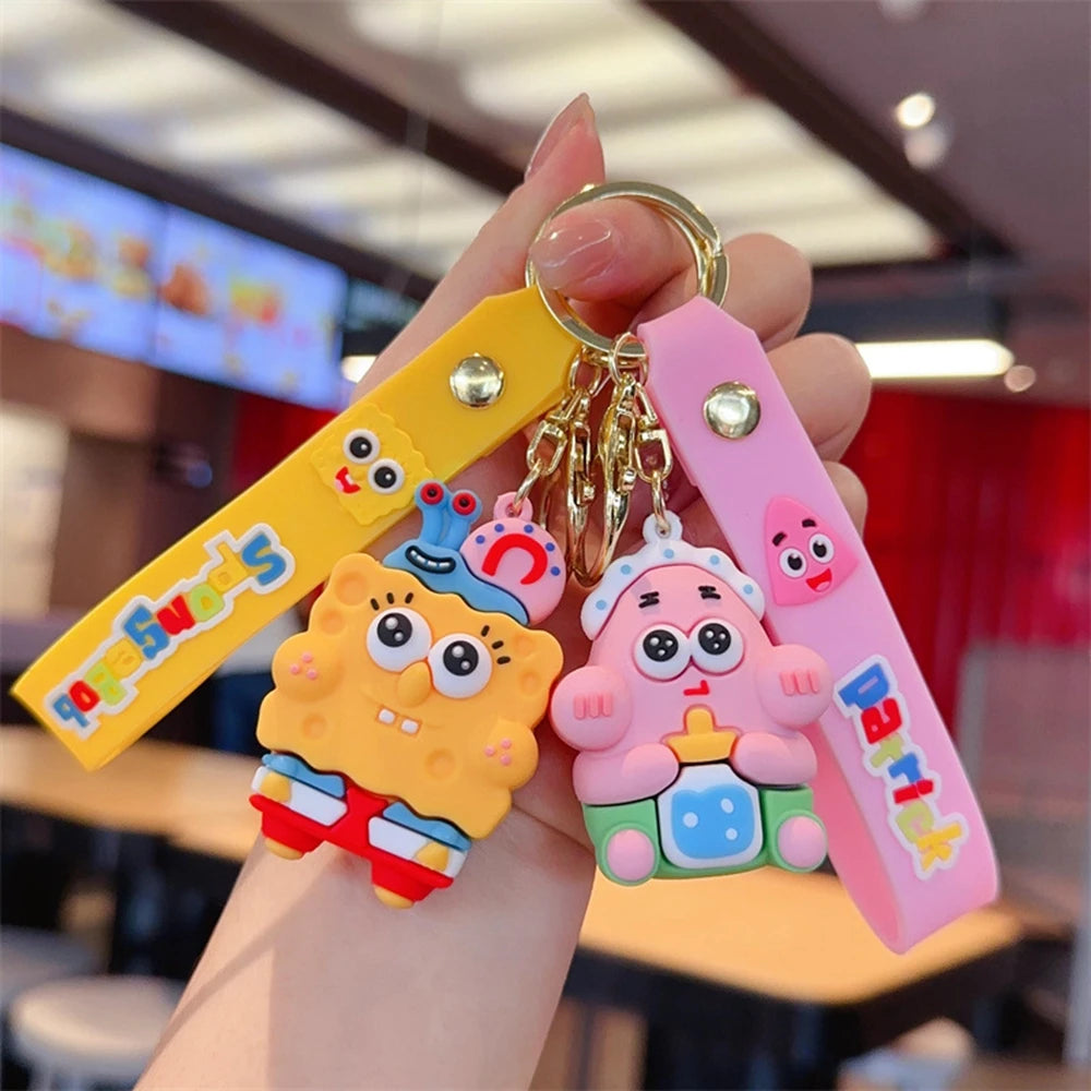 Cartoon SpongeBob Figures Keychain - Image 3