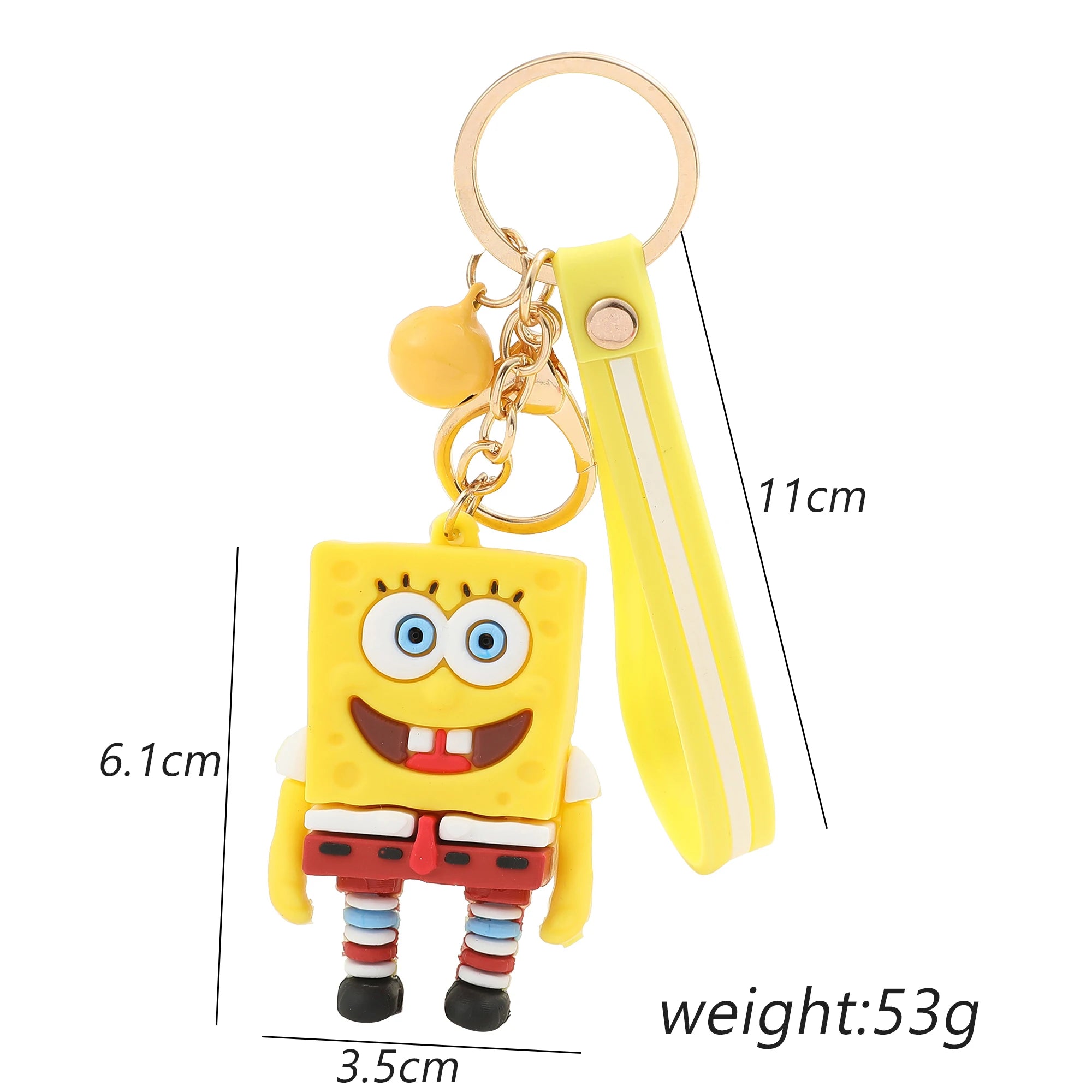 Kawaii SpongeBob, Patrick Star & Squidward PVC Keychain - Image 6