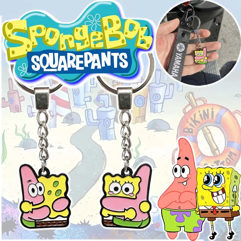 SpongeBob Patrick Star Couple Keychain
