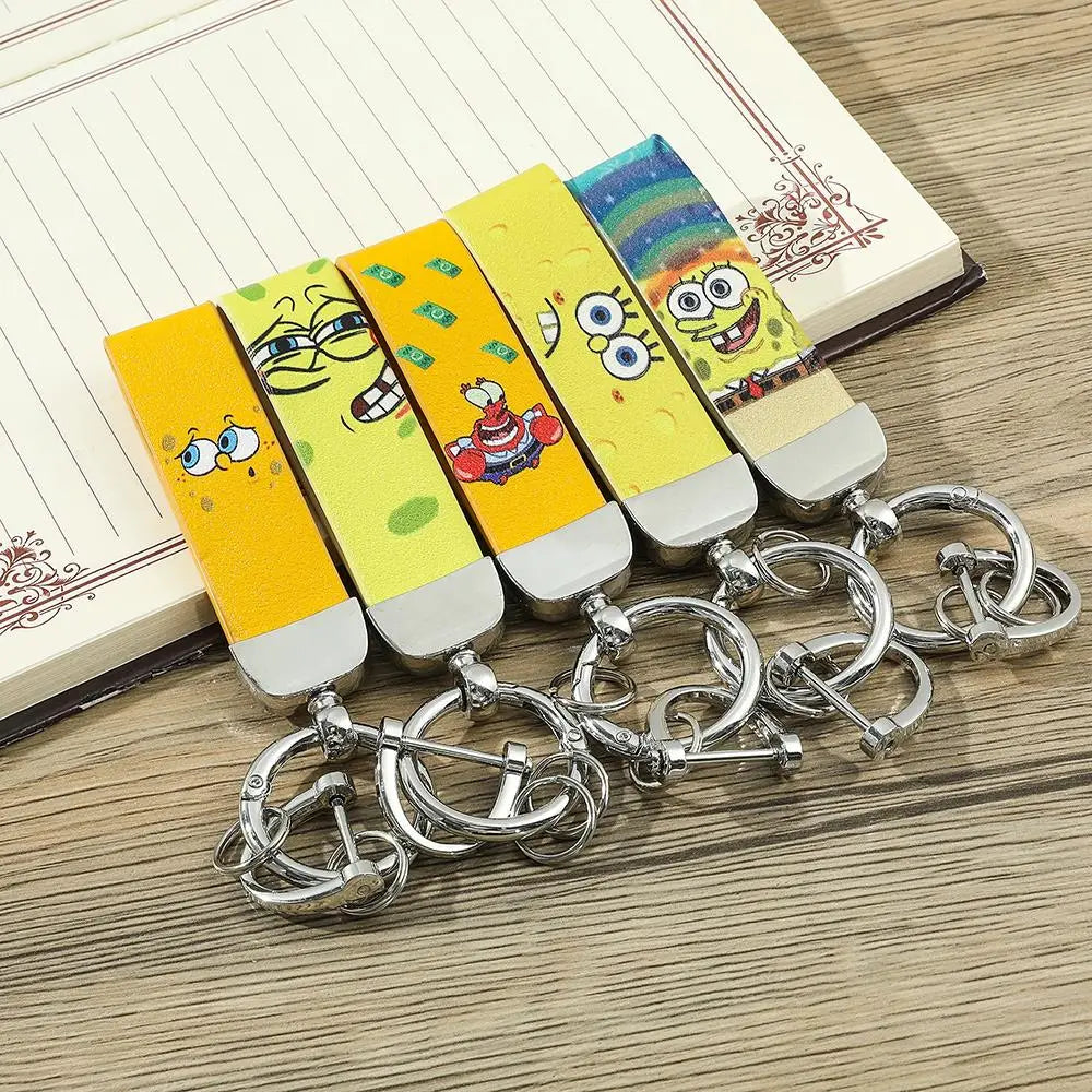 Cartoon SquarePants Leather Keychain - Image 5