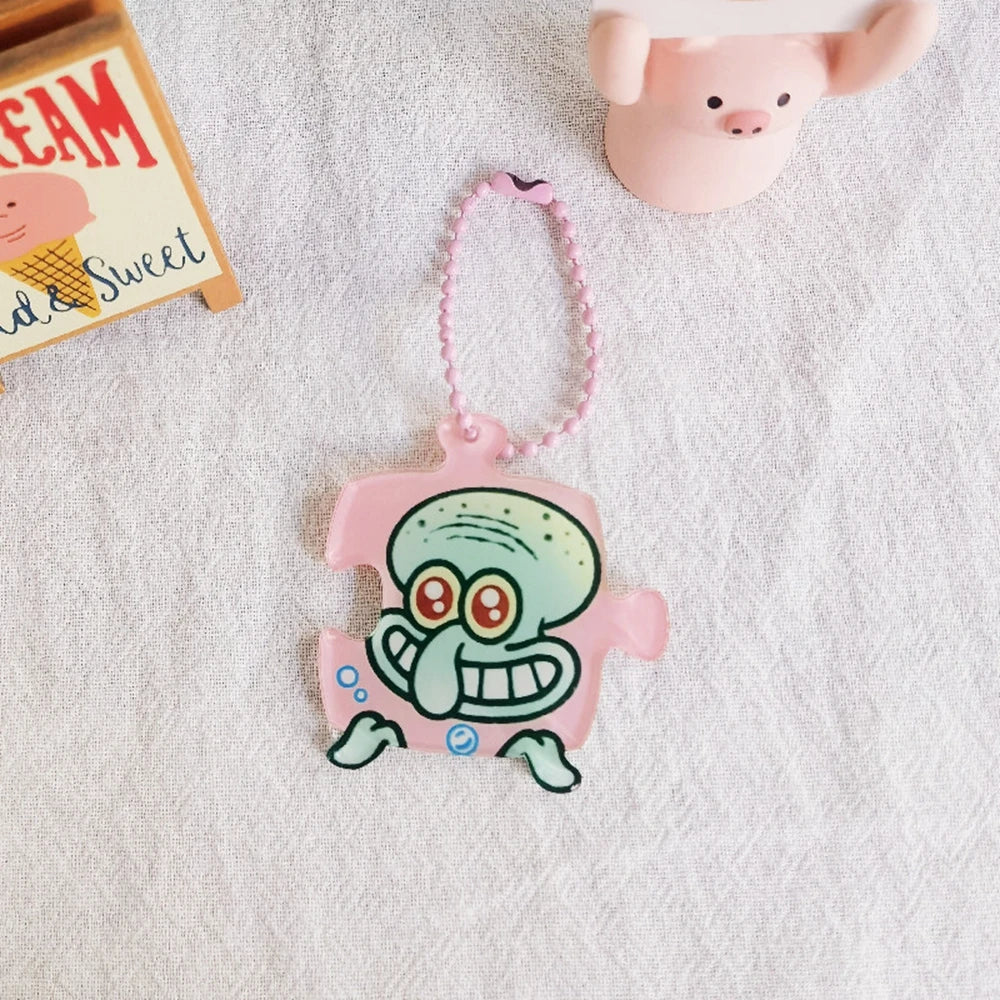 Cartoon SpongeBob Figures Keychain - Image 5