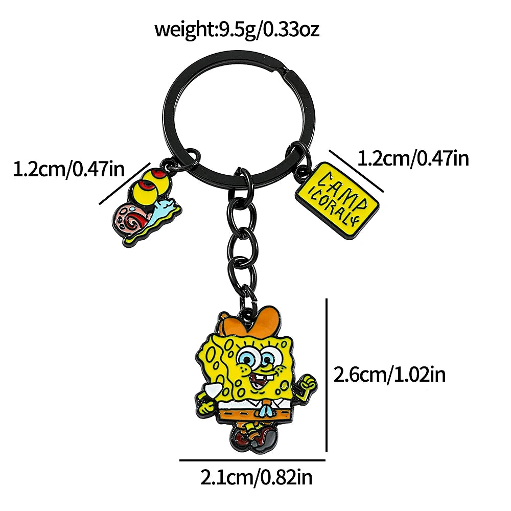 Anime SpongeBob SquarePants & Patrick Star Keychains - Image 2
