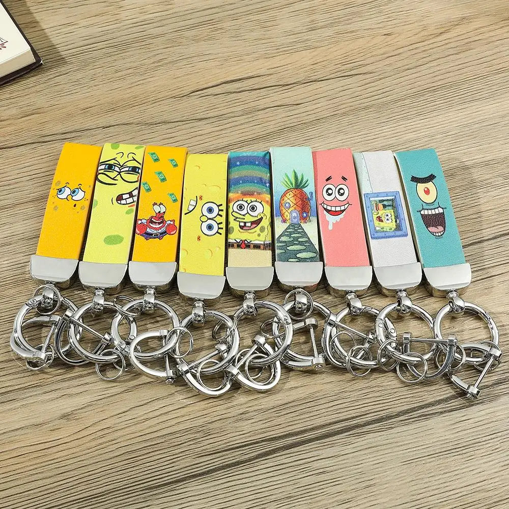 Cartoon SquarePants Leather Keychain - Image 6