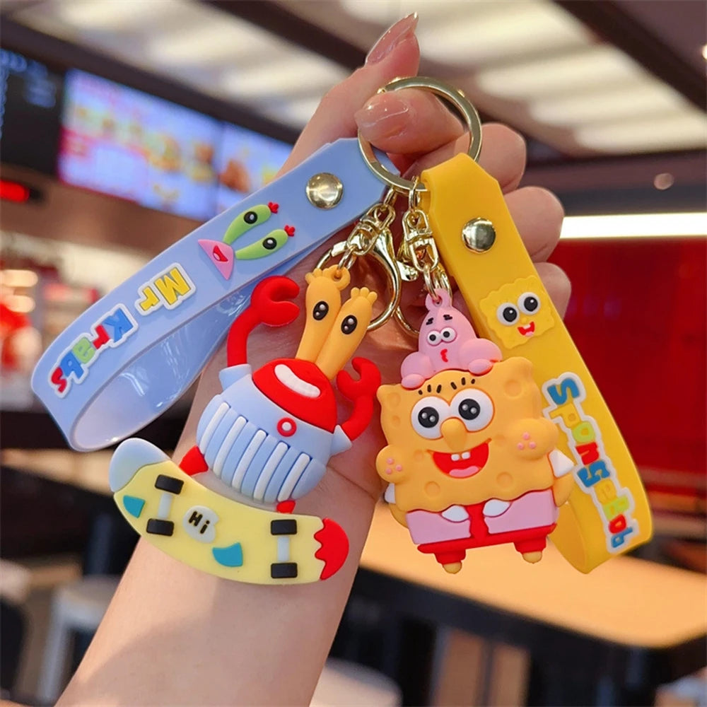 Cartoon SpongeBob Figures Keychain - Image 2