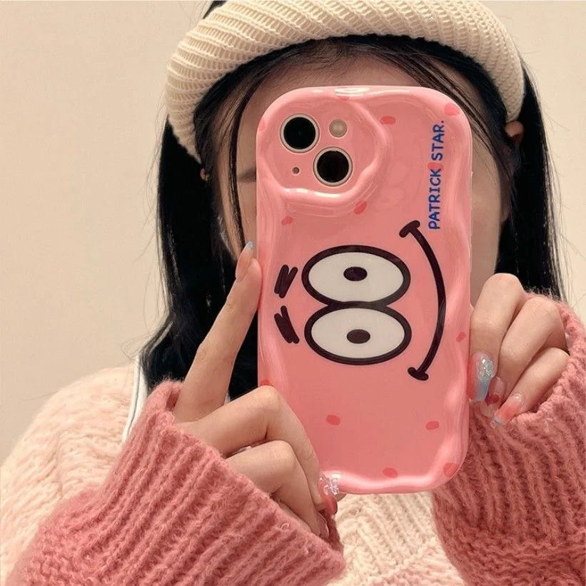 Kawaii SpongePatrick Cartoon TPU Soft Phone Case - Image 2