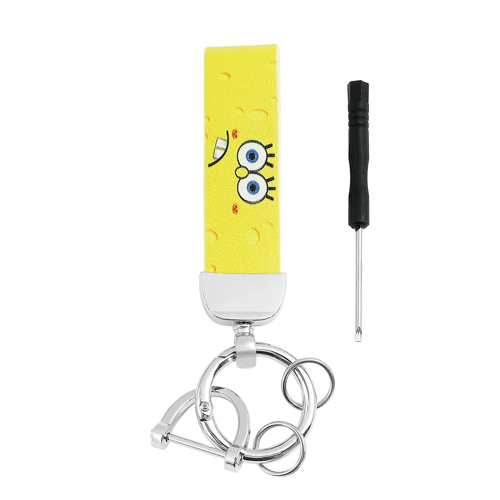 Cartoon SquarePants Leather Keychain - Image 10