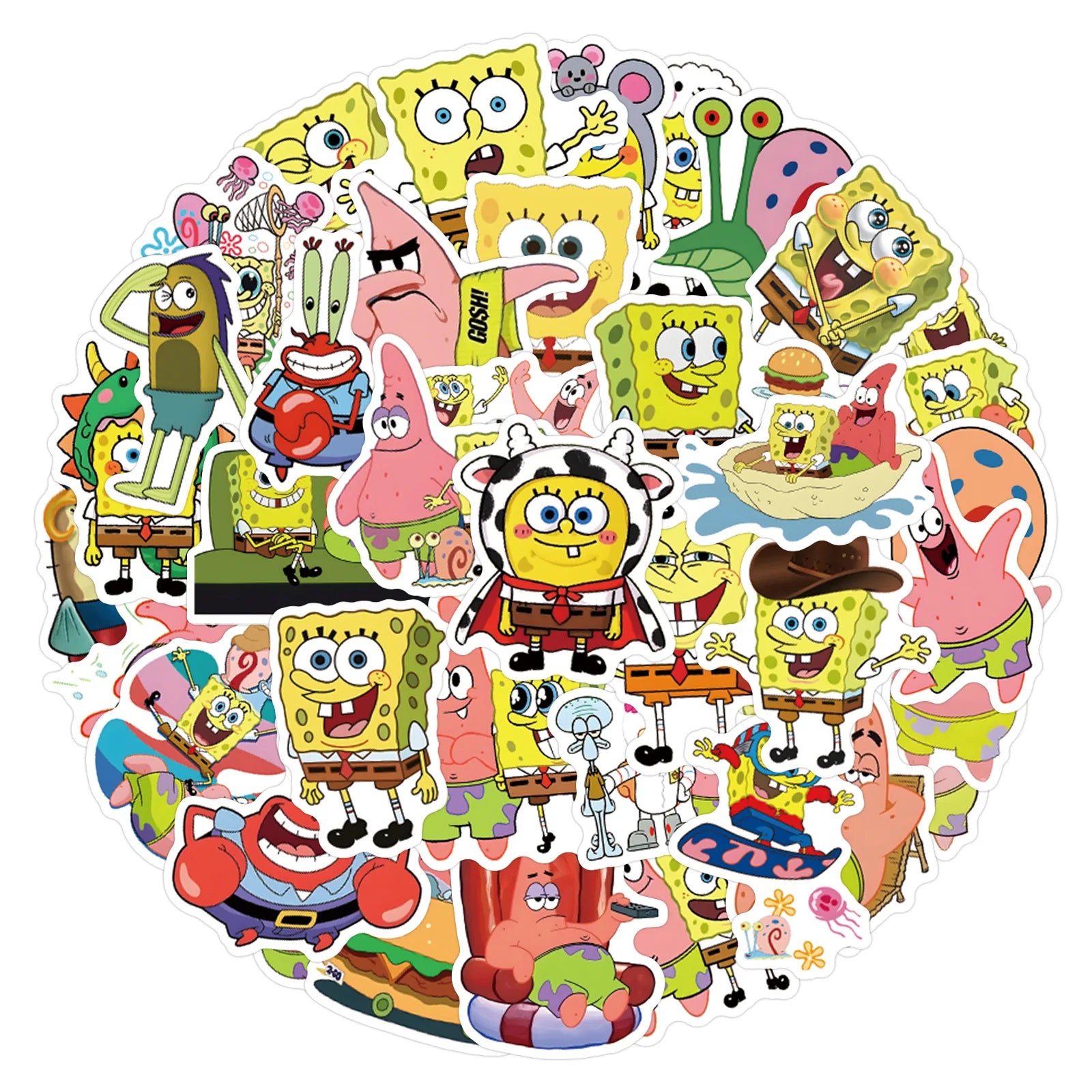 10/30/55PCS Cartoon Cute Kawaii SpongeBob