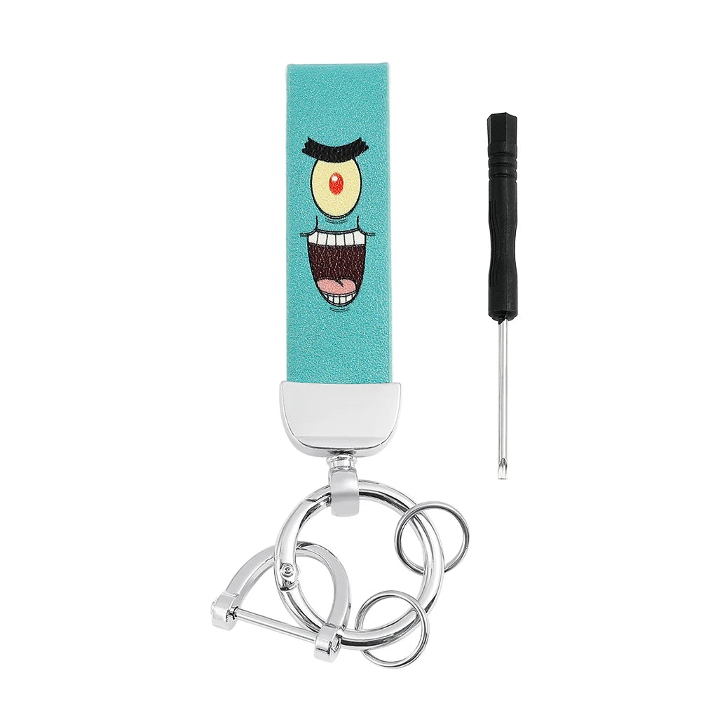 Cartoon SquarePants Leather Keychain - Image 8