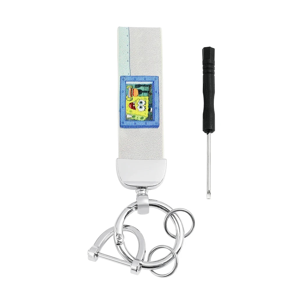 Cartoon SquarePants Leather Keychain - Image 12