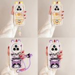 SpongeBob 3D Doll Pendant Phone Case with Rope Strap