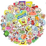 50PCS SpongeBob SquarePants & Patrick Star Stickers