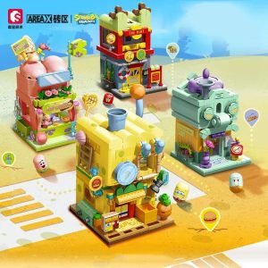 SpongeBob SquarePants Double Layer Street Scene Building Blocks