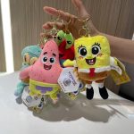Genuine SpongeBob SquarePants Plush Keychain Set